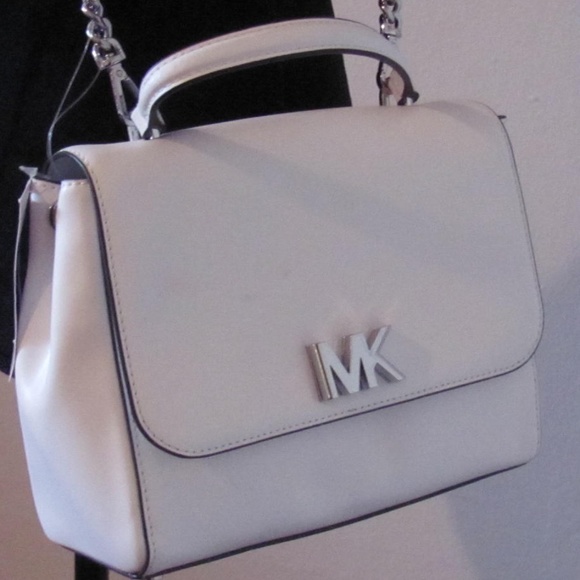 Michael Kors Handbags - Authentic NWT Michael Kors MOTT White Crossbody